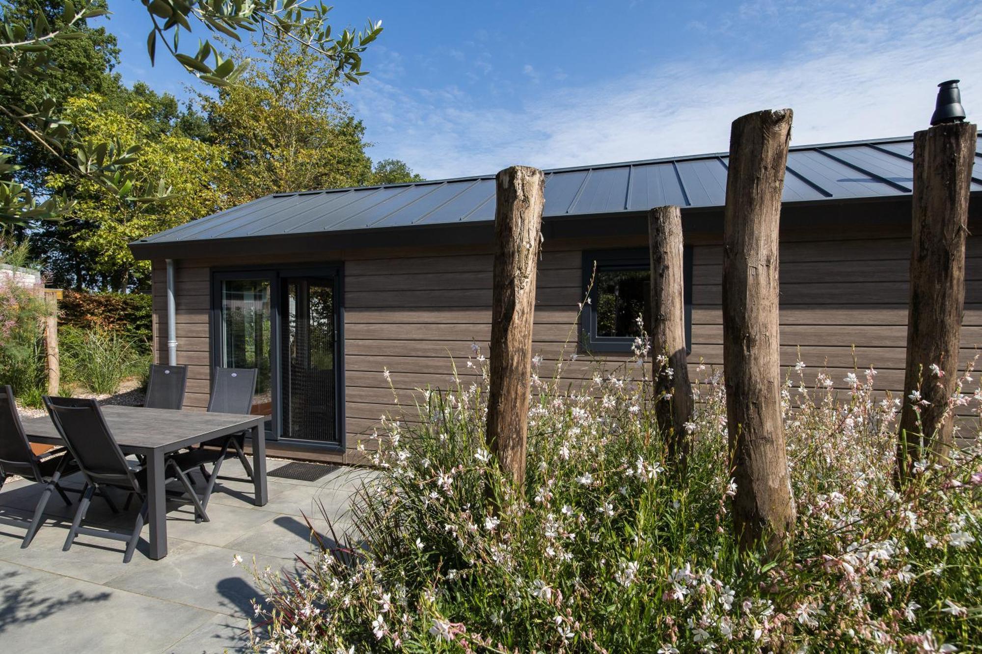 Modern Ingericht Chalet Op Groen Park Op De Veluwe Epe Exterior foto